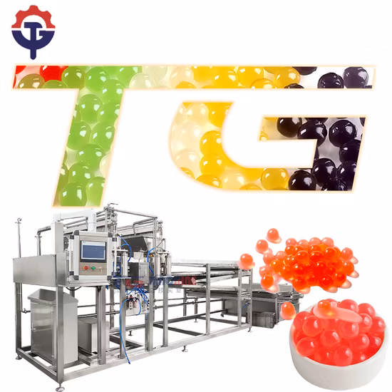 Tg Automatic Boba Balls Machine Milk Tea Ice Cream Toppings Poping Boba Production Line for Beverage Store