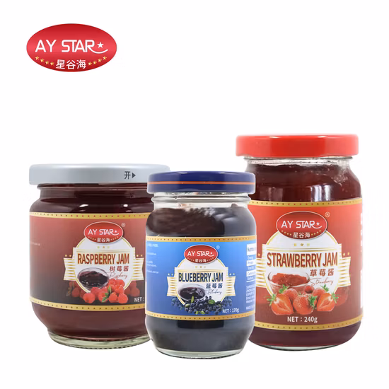 Healthy Food Premium natürliche frische Frucht-Erdbeermarmelade für Brot, Kuchen, Joghurt